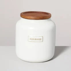 Dry Goods Stoneware Canister With Wood Lid Cream/Brown - Hearth & Hand™ With Magnolia -Home Decoration Store GUEST 2c91d4cc d7f4 4ffb ae0c 3739dc8140bd