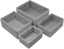 Sorbus Woven Storage Basket - 4-Piece Set -Home Decoration Store GUEST 2daff4f9 040d 488a b4c4 7a41d9b2bca2