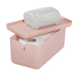 Cade Lidded Storage Bin Blush - IDESIGN 11 Cade Lidded Storage Bin Blush - IDESIGN -Home Decoration Store GUEST 2e1fc6a2 219d 483f be0d 6b3025f8c554