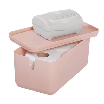 Cade Lidded Storage Bin Blush - IDESIGN 6 Cade Lidded Storage Bin Blush - IDESIGN - Image 6