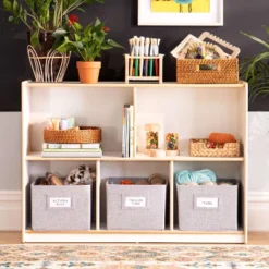 Guidecraft EdQ 2-Shelf 5-Compartment Storage - 30" -Home Decoration Store GUEST 2ed1ee0d 119e 441a 90d8 03531b08e752