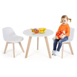 Costway Kids Table & 2 Chairs Set Modern Activity Play Table W/Beech Leg Cushion -Home Decoration Store GUEST 30e0b9ee 0928 4dc7 a4f2 2be013e5f219