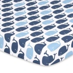 The Peanutshell Mini Crib Sheet Set - 3 Pack - Multiuse For Pack & Play, Playard, Playpen, Mini Crib - Nautical Whale -Home Decoration Store GUEST 3188bfb7 5828 4683 ae70 2a8f719aabc1