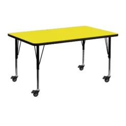 Flash Furniture Mobile 24''W X 48''L Rectangular HP Laminate Activity Table - Height Adjustable Short Legs 8 Flash Furniture Mobile 24''W X 48''L Rectangular HP Laminate Activity Table - Height Adjustable Short Legs -Home Decoration Store GUEST 32ec8ab7 c590 45c6 bc60 d43fe39b5e86