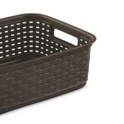 Sterilite Decorative Wicker-Style Short Weave Basket, Espresso 12726P06 (6 Pack) 9 Sterilite Decorative Wicker-Style Short Weave Basket, Espresso 12726P06 (6 Pack) -Home Decoration Store GUEST 34cc420b e7ff 447b b628 d5ce939d0b6c