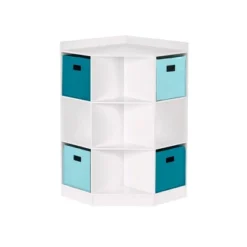 5pc Kids' Corner Cabinet Set With 4 Bins Set - RiverRidge Home -Home Decoration Store GUEST 351cada8 5bfd 4050 b46a 47b023440f31