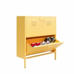 Cache 2 Door Shoe Storage Cabinet Yellow - Novogratz -Home Decoration Store GUEST 35394ed8 530b 4a64 8b27 530144caeda4
