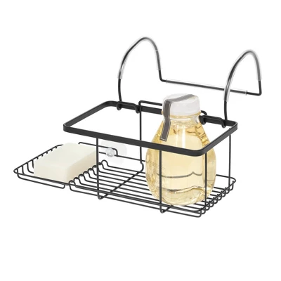 Everett Over Side Bathtub Caddy Matte Black - IDESIGN 1 Everett Over Side Bathtub Caddy Matte Black - IDESIGN