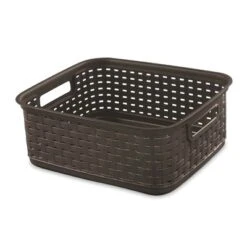 Sterilite Decorative Wicker-Style Short Weave Basket, Espresso 12726P06 (6 Pack) 7 Sterilite Decorative Wicker-Style Short Weave Basket, Espresso 12726P06 (6 Pack) -Home Decoration Store GUEST 38dc681f 5f7b 43e6 870a 3004323e6915