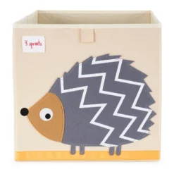 3 Sprouts Kids Childrens 13 Inch Square Felt Green Dragon Foldable Storage Cube Bin With Gray Hedgehog Fabric Storage Cube Bin -Home Decoration Store GUEST 38eb0a7b 2f69 4153 aeda 58d9891571d7