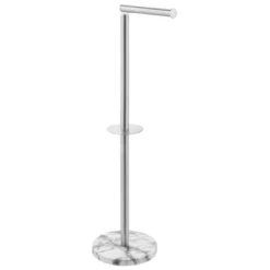 MDesign Toilet Paper Roll Holder Stand/Dispenser - Brushed Stainless - Bronze -Home Decoration Store GUEST 3a180fbc db44 4ade bdbc bc28be2a7b85