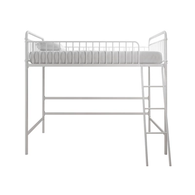 Twin Kaila Metal Loft Bed White - Room & Joy 3 Twin Kaila Metal Loft Bed White - Room & Joy - Image 3