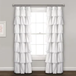 52"x84" Ruffle Window Curtain Panel - Lush Décor 9 52"x84" Ruffle Window Curtain Panel - Lush Décor -Home Decoration Store GUEST 3aa86175 d565 4c7b aab0 6ddad89b5b6a