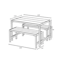 3pc Kids' Metal Outdoor Table Set - Dark Gray - Hearth & Hand™ With Magnolia -Home Decoration Store GUEST 3b362172 1f8b 45d0 ad76 10781f31a5d5