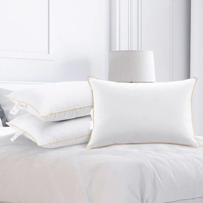 Cheer Collection Luxurious Gel Fiber Filled Bed Pillows Set Of 2 3 Cheer Collection Luxurious Gel Fiber Filled Bed Pillows Set Of 2 - Image 3