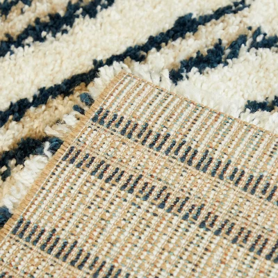 Forbes Striped Shag Kids' Rugs White - Balta Rugs 2 Forbes Striped Shag Kids' Rugs White - Balta Rugs - Image 2