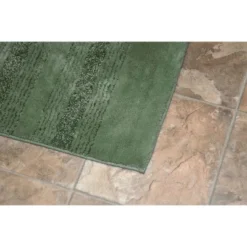 2pc Essence Washable Nylon Bath Rug Set Deep Fern - Garland
