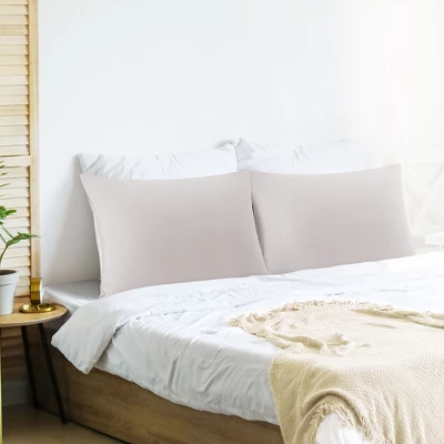 PiccoCasa Luxury Viscose From Bamboo Free Cooling With Zipper Closure Pillowcases 2 Pcs 2 PiccoCasa Luxury Viscose From Bamboo Free Cooling With Zipper Closure Pillowcases 2 Pcs - Image 2