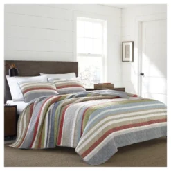 Gray Stripe Salmon Ladder Quilt Set - Eddie Bauer® -Home Decoration Store GUEST 3ffa830a f21e 44d5 a340 e65e6d9c8037