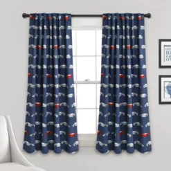 Kids' Race Cars Room Darkening Window Curtain Set Navy/Red - Lush Décor -Home Decoration Store GUEST 41c4f3b3 d735 4d60 b0e7 39d7e47fb752