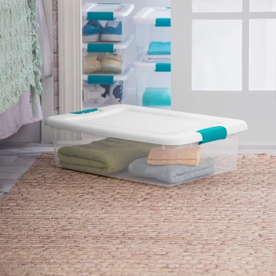 Sterilite 6 Sets Of 32-Quart & 12 Sets Of 15-Quart Heavy-Duty Stackable Clear Latch Lid Storage Container Tote For Home Organization 3 Sterilite 6 Sets Of 32-Quart & 12 Sets Of 15-Quart Heavy-Duty Stackable Clear Latch Lid Storage Container Tote For Home Organization - Image 3