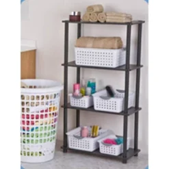 Sterilite Ultra Ventilated Open Top Plastic Storage Organizer Basket With Gray Contoured Carrying Handles -Home Decoration Store GUEST 421d6399 1599 44ce ae8f ec3c12bb9f42