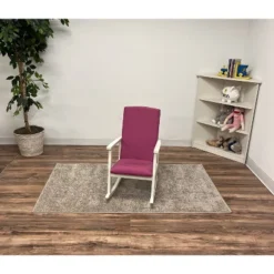 Kids' Rocking Chair With Fully Upholstered And Seat Back Pink - Gift Mark -Home Decoration Store GUEST 423cffca 09bd 4be7 a74c db6d4edbada9