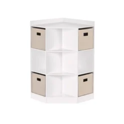 5pc Kids' Corner Cabinet Set With 4 Bins Set - RiverRidge Home -Home Decoration Store GUEST 42b3b6fd 2e44 414b 9492 ae0bd425ecaa