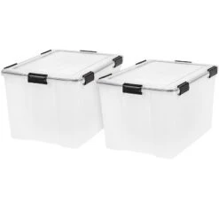 IRIS USA WEATHERPRO Airtight Plastic Storage Bin With Lid And Seal And Secure Latching Buckles -Home Decoration Store GUEST 42ceee87 cdbd 4a5d a67b 10673f3ff8c9