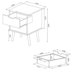 Modern Kids' Nightstand White - Pillowfort™ -Home Decoration Store GUEST 43187505 1f27 4b45 8d32 b1cd213ac469