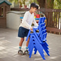 ECR4Kids Plastic School Stack Chair For Indoors And Outdoors, 14in Seat Height, 4-Pack -Home Decoration Store GUEST 43264880 fa82 4f2d 9d35 67e8cdc945cb