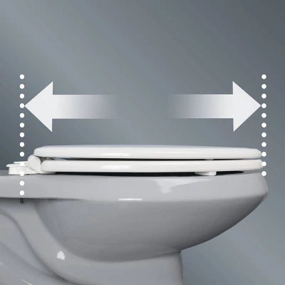 Kendall Never Loosens Elongated Enameled Wood Toilet Seat With Easy Clean And Slow Close Hinge White - Mayfair By Bemis 7 Kendall Never Loosens Elongated Enameled Wood Toilet Seat With Easy Clean And Slow Close Hinge White - Mayfair By Bemis - Image 7