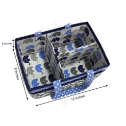 Bacati - Elephants Blue/Gray Storage Caddy -Home Decoration Store GUEST 456d8e40 9c1c 4f98 8b74 9450276f2804