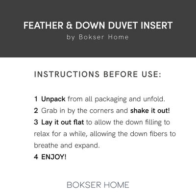 Feather & Down Duvet Comforter Insert | BOKSER Home 6 Feather & Down Duvet Comforter Insert | BOKSER Home - Image 6
