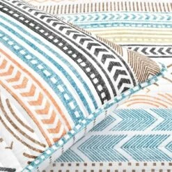 Lush Décor 3pc Hygge Geo Reversible Cotton Quilt & Sham Set -Home Decoration Store GUEST 464c5631 255d 4461 bf69 ce8a8aa8c8e0