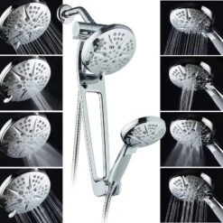 6" 48 Setting Hotelspa Aquabar High Pressure Luxury Three-Way Handheld Shower Head Combo Chrome - AquaDance 8 6" 48 Setting Hotelspa Aquabar High Pressure Luxury Three-Way Handheld Shower Head Combo Chrome - AquaDance -Home Decoration Store GUEST 468c6fe6 d513 406f 8692 bcaee4e46543