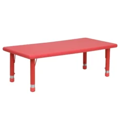 Flash Furniture 24"W X 48"L Rectangular Plastic Height Adjustable Activity Table 22 Flash Furniture 24"W X 48"L Rectangular Plastic Height Adjustable Activity Table -Home Decoration Store GUEST 468f72fa 4a31 4356 b450 2433e1ffd465