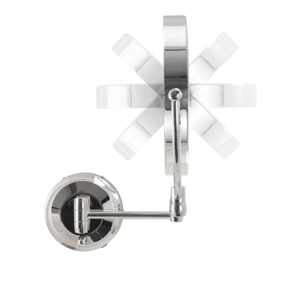 11" Round LED Wall Mount Powered By Battery Or Adaptor Makeup Mirror - Zadro 4 11" Round LED Wall Mount Powered By Battery Or Adaptor Makeup Mirror - Zadro - Image 4