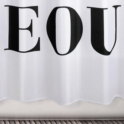 Hello Gorgeous Shower Curtain - Allure Home Creations 1 Hello Gorgeous Shower Curtain - Allure Home Creations