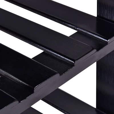 Tangkula 3 Tier Shoe Rack Storage Shelf Bamboo Furniture 5 Tangkula 3 Tier Shoe Rack Storage Shelf Bamboo Furniture - Image 5