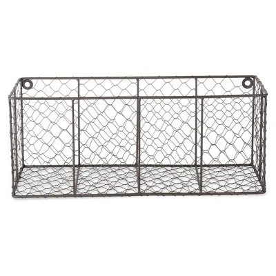 DII Chicken Wire Vintage Industrial Rustic Farmhouse Wall Medium Storage Basket For Plants, Towels, Food, And More, Gray (2 Pack) 2 DII Chicken Wire Vintage Industrial Rustic Farmhouse Wall Medium Storage Basket For Plants, Towels, Food, And More, Gray (2 Pack) - Image 2