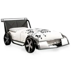 Wapiti Racer Car Youth Bed Silver/Gun Metal - MiBasics 9 Wapiti Racer Car Youth Bed Silver/Gun Metal - MiBasics -Home Decoration Store GUEST 48e54e58 991a 4157 964f 4527d8f582ce