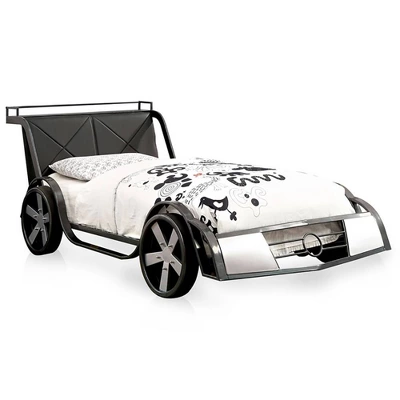 Wapiti Racer Car Youth Bed Silver/Gun Metal - MiBasics 5 Wapiti Racer Car Youth Bed Silver/Gun Metal - MiBasics - Image 5