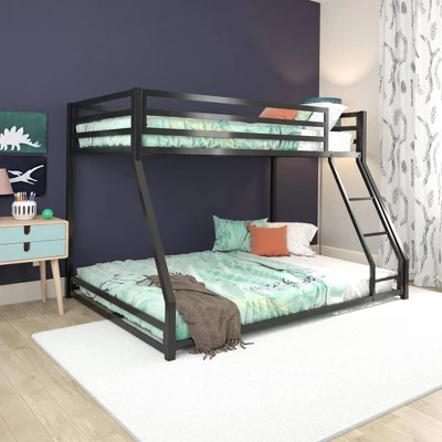 Twin/Full Max Metal Bunk Bed Black - Room & Joy 1 Twin/Full Max Metal Bunk Bed Black - Room & Joy