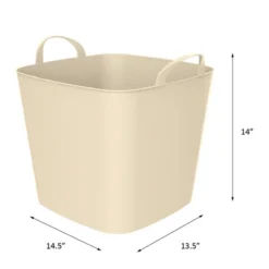 Life Story Tub 25L Tan Tub Basket 6.6 Gal Plastic Storage Tote Bin W/ Carry Handles, Tan (12 Pack) -Home Decoration Store GUEST 4c8a52b5 fa96 4ef4 879e 5517ece2323a