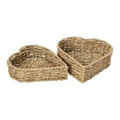Household Essentials Set Of 2 Nesting Heart Baskets Seagrass -Home Decoration Store GUEST 4cba3cb4 9b22 403a 9ac6 72f494b2d9e4