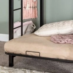 Twin Over Futon Analise Metal Bunk Bed Black - Saracina Home -Home Decoration Store GUEST 4db845de 3eb4 4634 9541 19c0829da1dc