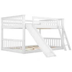 Wood Bunk Bed With Convertible Slide And Ladder-ModernLuxe -Home Decoration Store GUEST 501cc87c 9994 49e8 a9cd ce69819c9f09