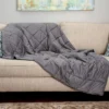 Sealy 48" X 72" Microplush 12lb Weighted Blanket Gray