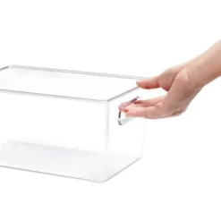 MPM 4 Packs Transparent Plastic Bins Storage Box, Deep Plastic Bins, Great Organization For Home Storage, Kitchen Cabine -Home Decoration Store GUEST 51a02efa 8410 4103 8554 c71214fa3c89